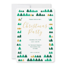 Natal Minimalista Floresta Verde e Dourada 13x18cm