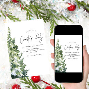 Convites Natal minimalista Janta Natal de Boho