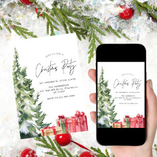 Convites Natal minimalista Janta Natal de Boho