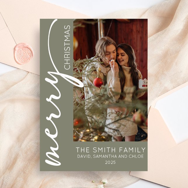 Convites Natal Moderno de Férias (Modern Merry Christmas Holiday Card )