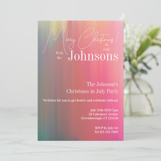 Convites Natal na Festa de julho (Em pé/Frente)