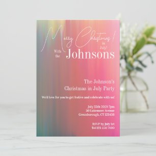 Convites Natal na Festa de julho