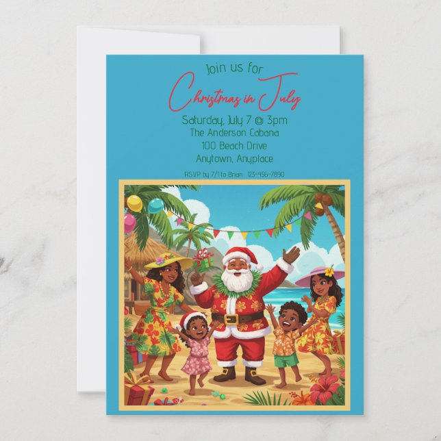 Convites Natal na Festa de julho (Frente)