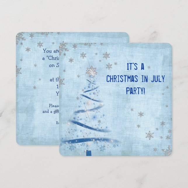 Convites Natal Na Festa De Julho (Frente/Verso)