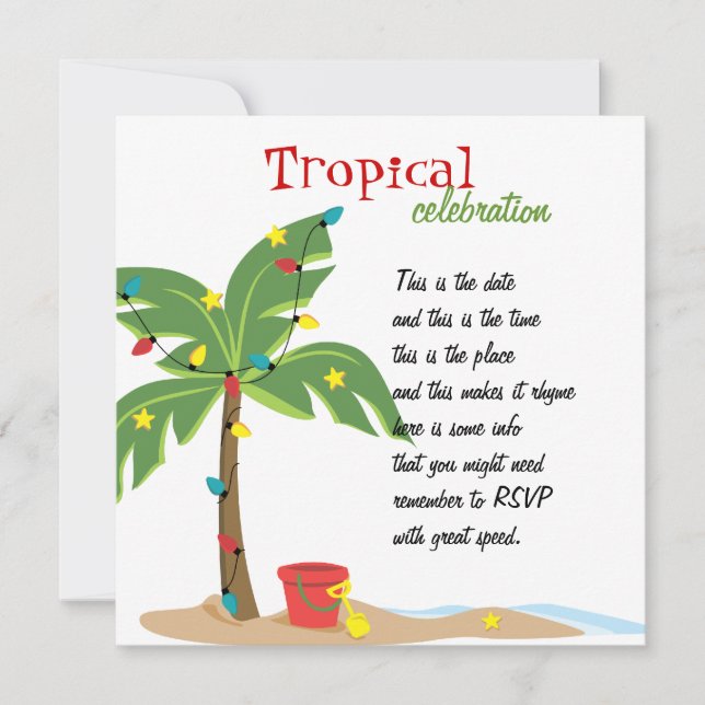 Convites Natal na praia (Frente)