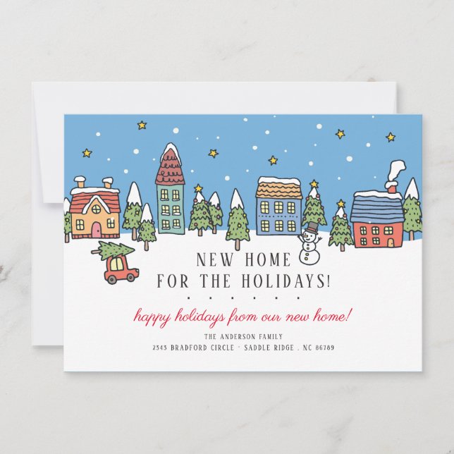 Convites Natal New Home para Natal (Frente)
