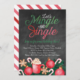 Convites Natal Pintado com a Mingle & Jingle Watercolor