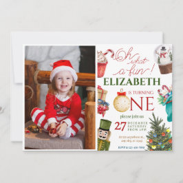 Convites Natal Que Divertido Primeiro Aniversário