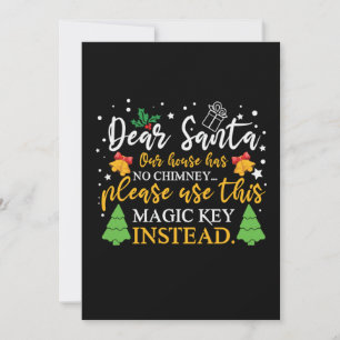 Convites Natal Querida Chave Mágica do Papai Noel