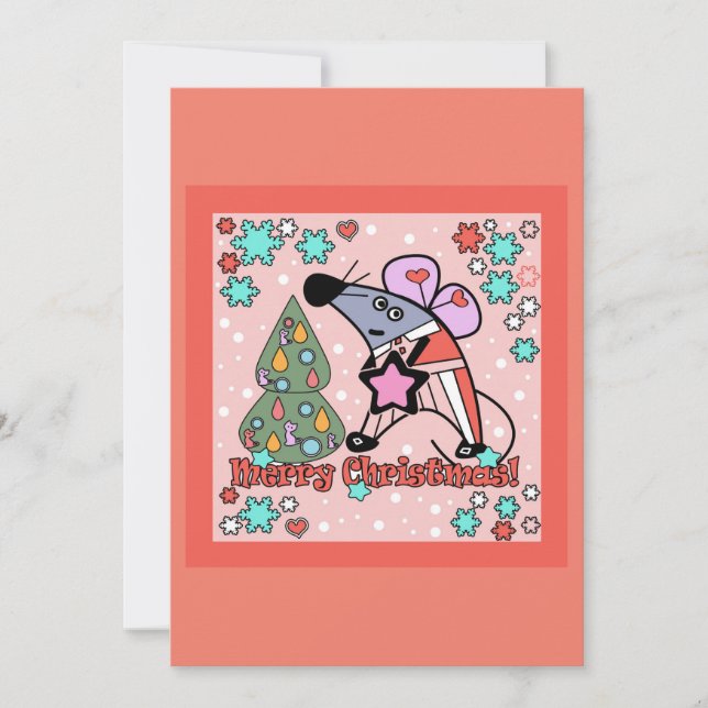 Convites Natal, rato (Frente)