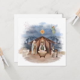 Convites Natal Religioso Nascimento Jesus Batismo I