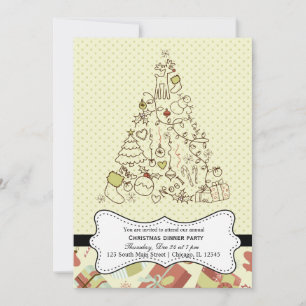 Convites Natal Retro