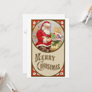 Convites Natal retrô vintage com suas tintas no Natal