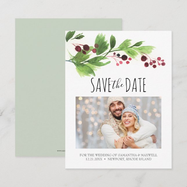 Convites Natal Salve A Data (Frente/Verso)