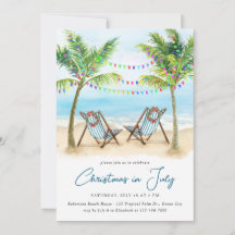 Natal Tropical de Praia Palmeiras em Julho
