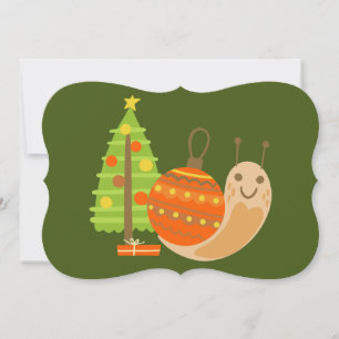 Convites natal tropical july snail no verão