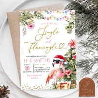Natal Tropical Pink Jingle e Flamingo