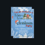 Convites Natal Winter Wonderland Corporate Party<br><div class="desc">"Entra numa terra maravilhosa mágica do inverno conosco! Junte-se à nossa festa de Natal corporativa em meio a uma paisagem de neve respiratória, onde o espírito da estação ganha vida. Os gráficos encantadores de uma casa acolhedora e um 'C' festivo adormecidos com um chapéu de Natal que deu o tom...</div>