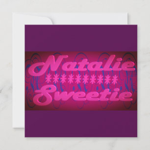 Convites Natalie Docinho design profundo roxo