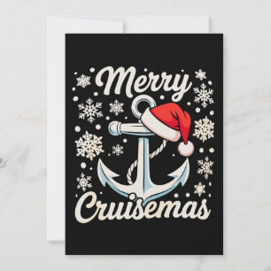 Convites Natalina Cruisemas Âncora Chapéu do Papai Noel Nat