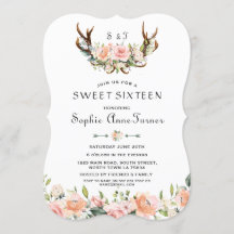 Natas Florais de Creme Cor-de-Água Doces Sweet 16