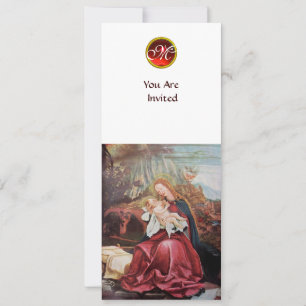 CONVITES NATIVIDADE COM ANJOS - MÁGICA DO MONOGRAMA DE NATA