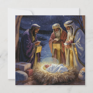 Convites Natividade dos Três Reis Magos Tradicional