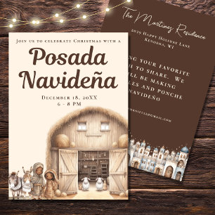 Convites Natividade Festiva Mexicana Posada Navideña