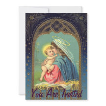 Natividade Mary Segurando O Bebê Jesus