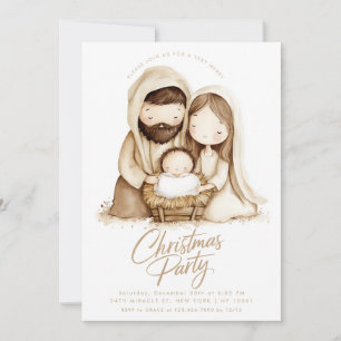 Convites Natividade Menino Jesus Maria Religioso Natal