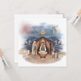Convites Natividade Natal Religiosa Jesus Batismo