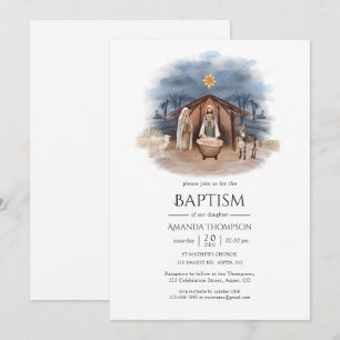 Convites Natividade Natal Religiosa Jesus Cristo