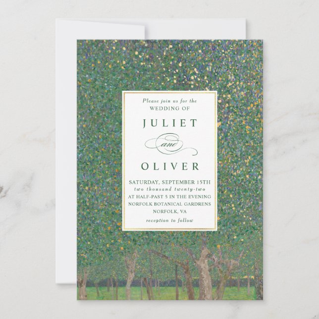 Convites naturais do casamento de Nouveau (Frente)