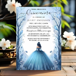 Convites Nature Tree Witch Encantada Forest Quinceanera