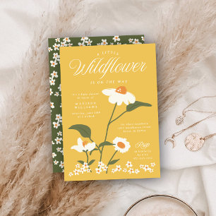 Convites Natureza Moderna Ameaçava Bebê de Flor Selvagem em