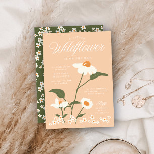 Convites Natureza Moderna Ameaçava Bebê de Flor Selvagem em