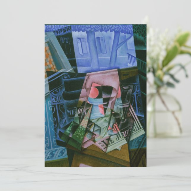 Convites Natureza Morta diante de uma Janela Aberta de Juan (Em pé/Frente)