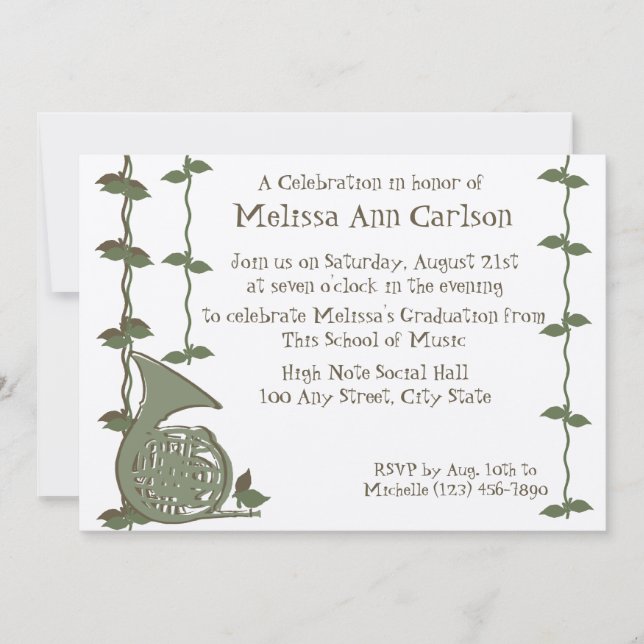 Convites Natureza Musical/ Corno Francês (Frente)