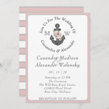 Náutica De Âncora Floral Rosa Strike