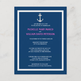 Convites Náutica de destino ANCHOR l Casamento