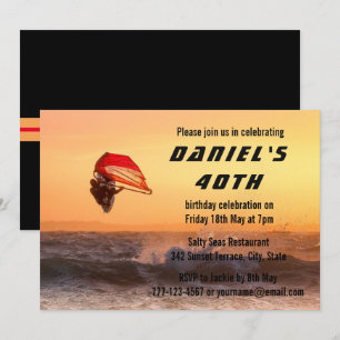 Convites Navegação No Sunset Surfer Sailboarding Personal