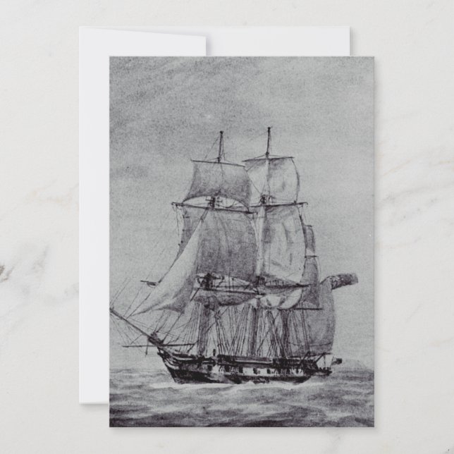 Convites Navios Gráficos de Arte Fina Oceanic Trek (Frente)