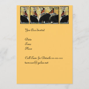 Convites Navios Titânicos no Porto 1912