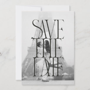 Convites Negrito e Moderno Serif Save the Date foto