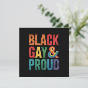 Convites Negros Gays e Orgulhosos LGBTQ Negros Queer