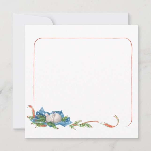 Convites Nem mesmo uma placa de nota do mouse (Frente)