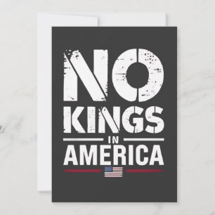 Convites Nenhum Rei na Bandeira Patriótica Americana
