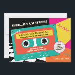 Convites Neon Cassette Surprise 50th Birthday<br><div class="desc">Devolva-o aos icônicos 80 com este 50º Convite de Aniversário da banda Neon Cassette Retro dos anos 80! Apresentando uma paleta de cores vibrante para o néon e fita cassete clássica, pista de dança controlada, detalhes de design geométricos neste convite é a maneira perfeita de surpreender seu ente querido com...</div>