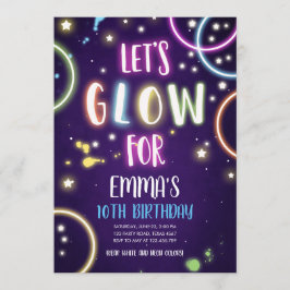 Convites Neon Dance Disco Birthday - Concurso