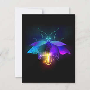 Convites Neon Firefly a preto